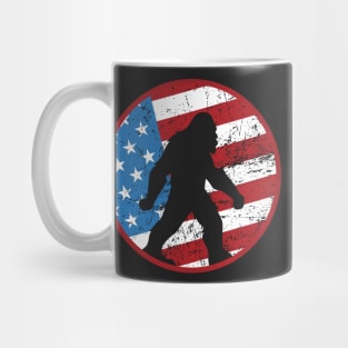 USA Patriot Bigfoot - Red White Blue Independence Sasquatch Mug